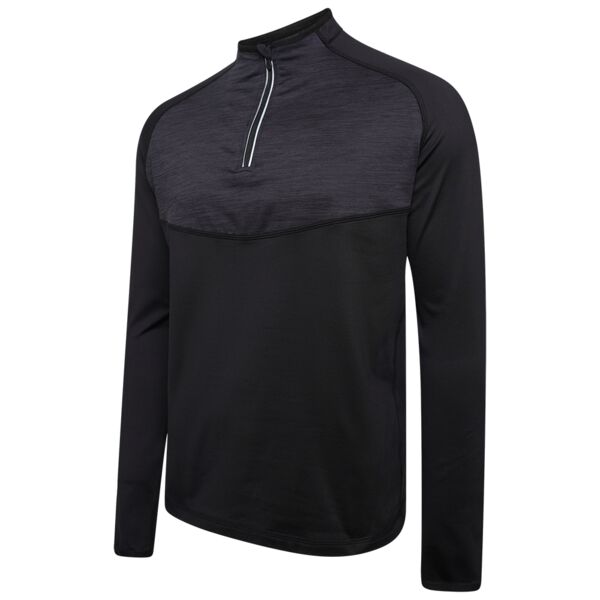 1/4 Zip Dual Performance Top Black Thumbnail