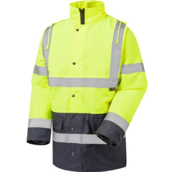 H33 - Hi Vis Yellow Two Tone Parka Thumbnail